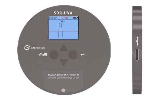 運用UV光能量計檢測固化能量光強值